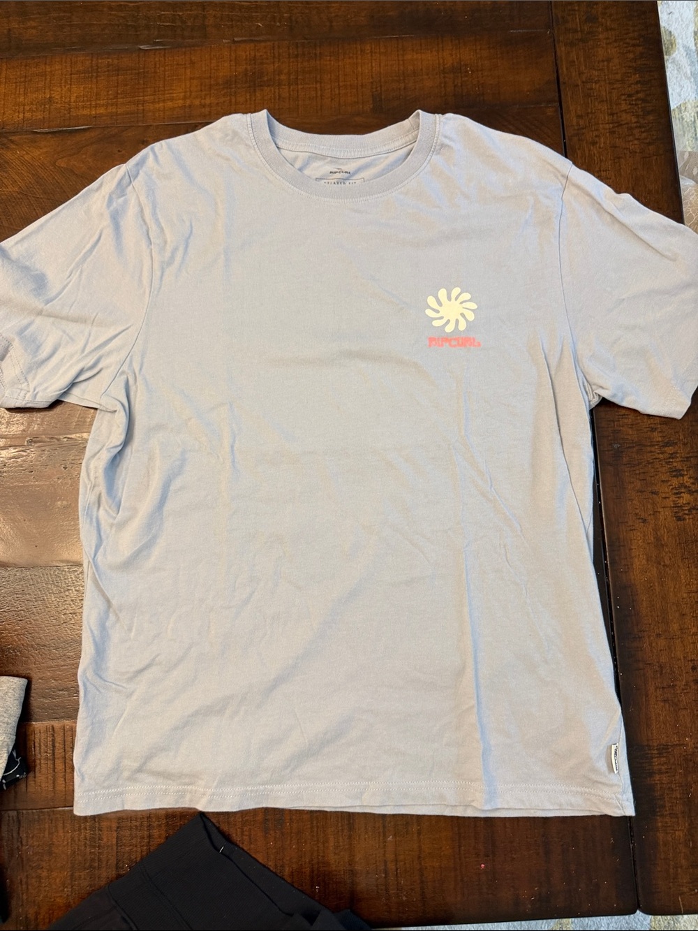 Rip Curl Men's Light Blue Graphic T-Shirt